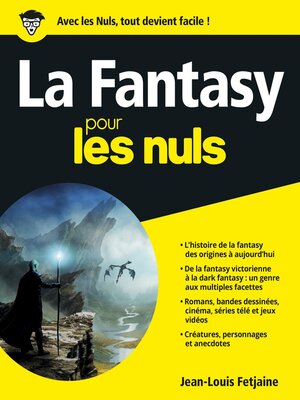 cover image of La Fantasy pour les Nuls, grand format